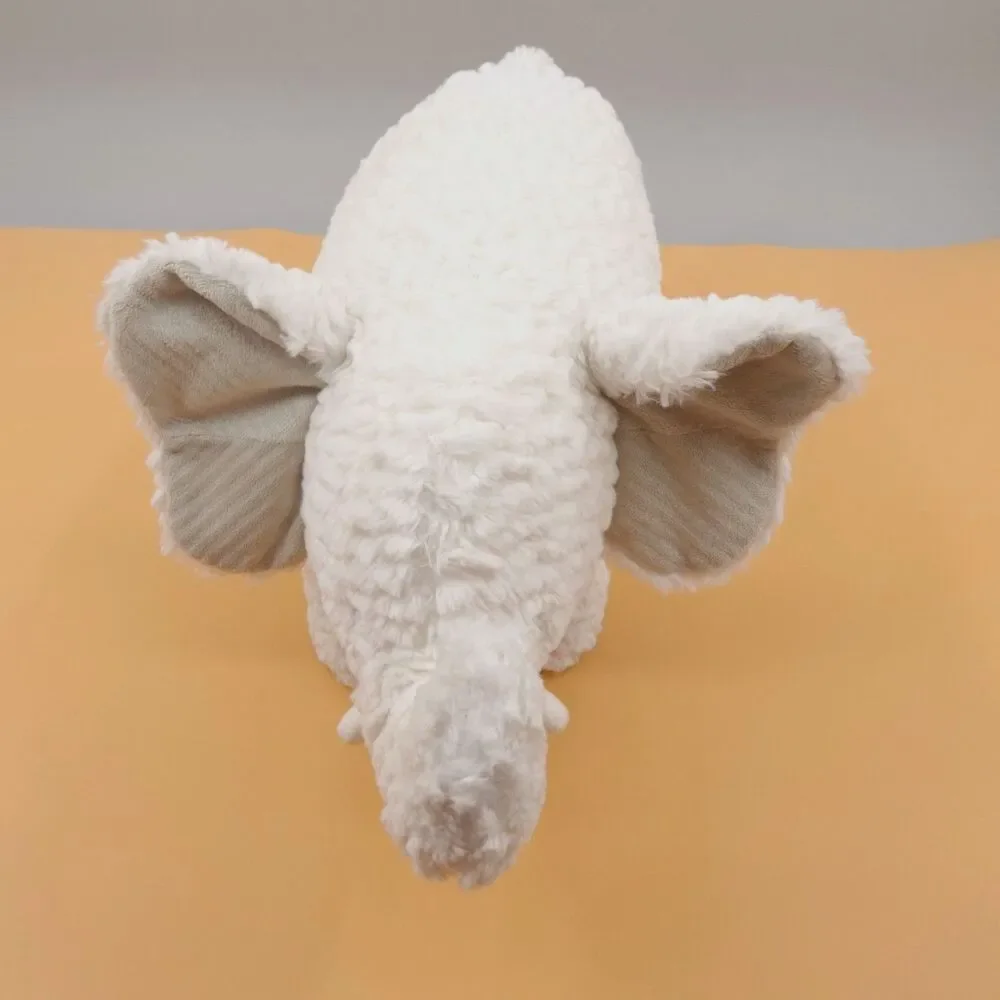 Mary Meyer Afrique Elephant White Plush Toy Ribbed Nursery 15" Stuffed Animal - Picture 7 of 9